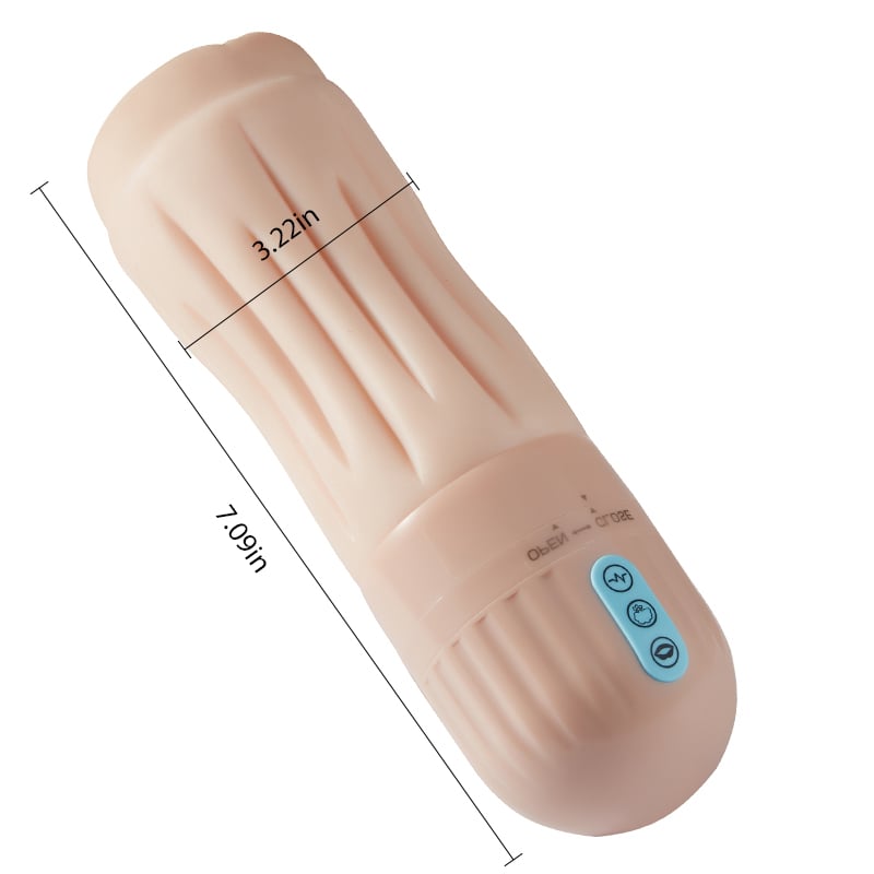 Jamie 5 Sucking 10 Vibrating Dual-Hardness Vibrating Pussy Pocket and Masturbator 2-in-1
