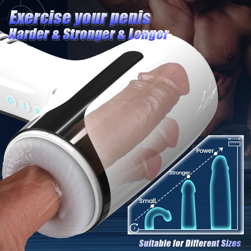 William - Through-Hole Vibrating Stroking Male Masturbator Sex Toys For Men