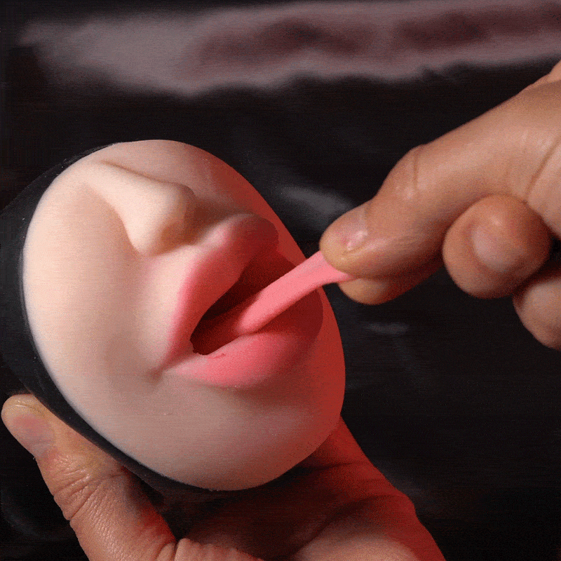 Mouth Obsession Vibration & Suction Remote Play Dual-Density pocket pussy