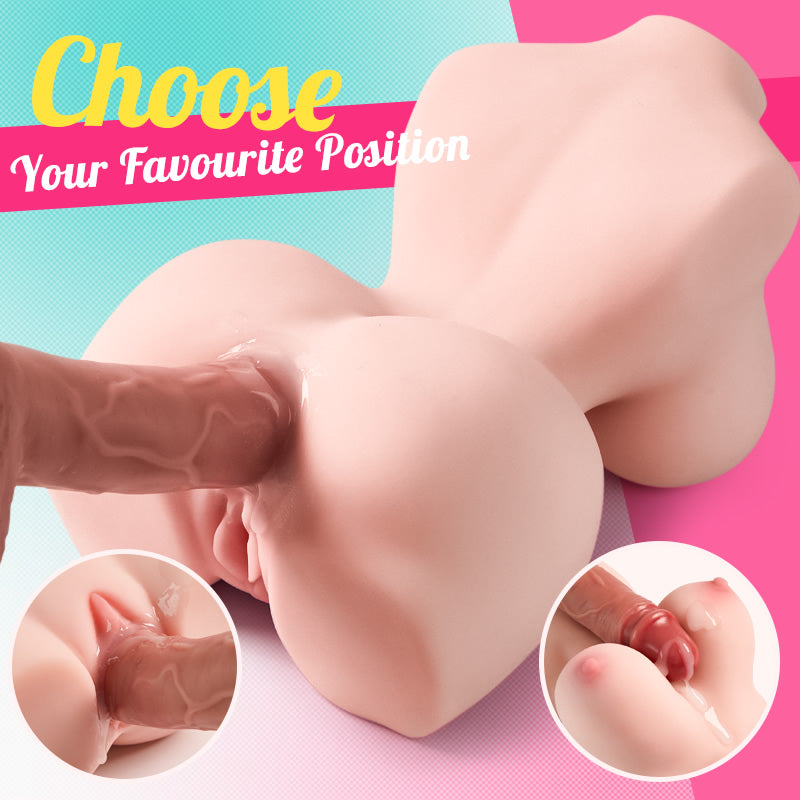 10 Vibrating Built-in Torso Realistic Sex Doll 3.7 Lb