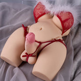 【Free Lube】Voluptuous 18.15 lbs and  4.53 in Flexible Dildo Pink Penis Ladyboy Lifelike Masturbator