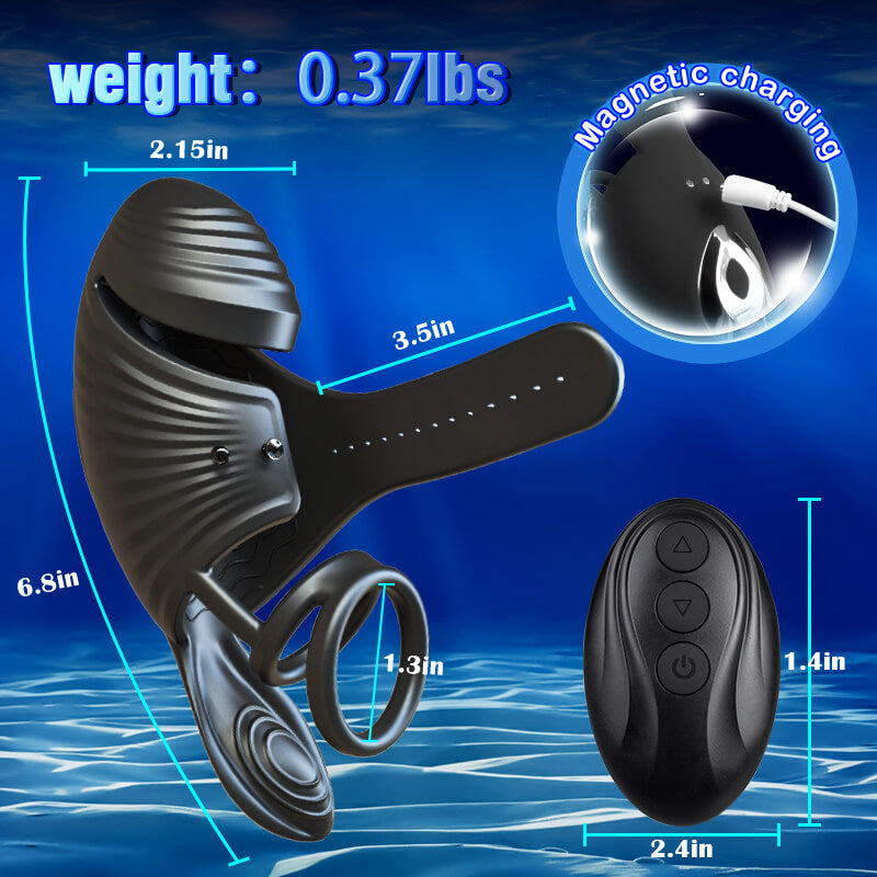 Wild Mustang Triple Motor 7 Vibrating Penis Vibrators For Intense Glans Stimulation