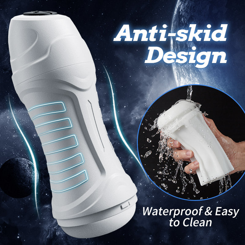 3 Sucking and Vibrating Masturbator Electric Pocket Pussy Male Stroker Toy