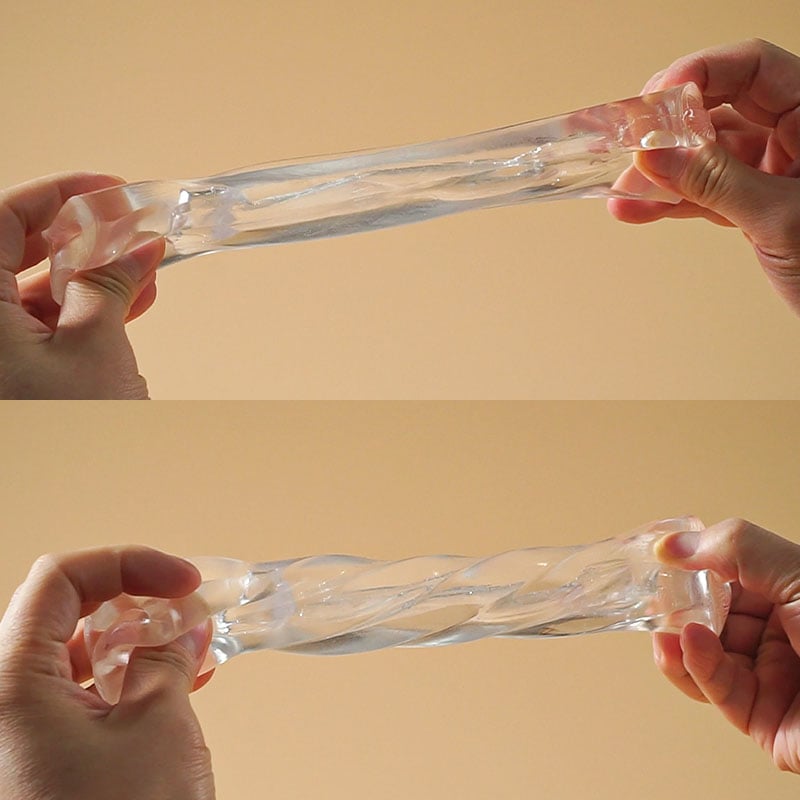 [First-Time Try] Crystal Muse Transparent Male Masturbator with Closed-End Design for Intense Suction