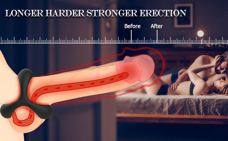 TRIANGLE Silicone Cock Ring For Men Erection
