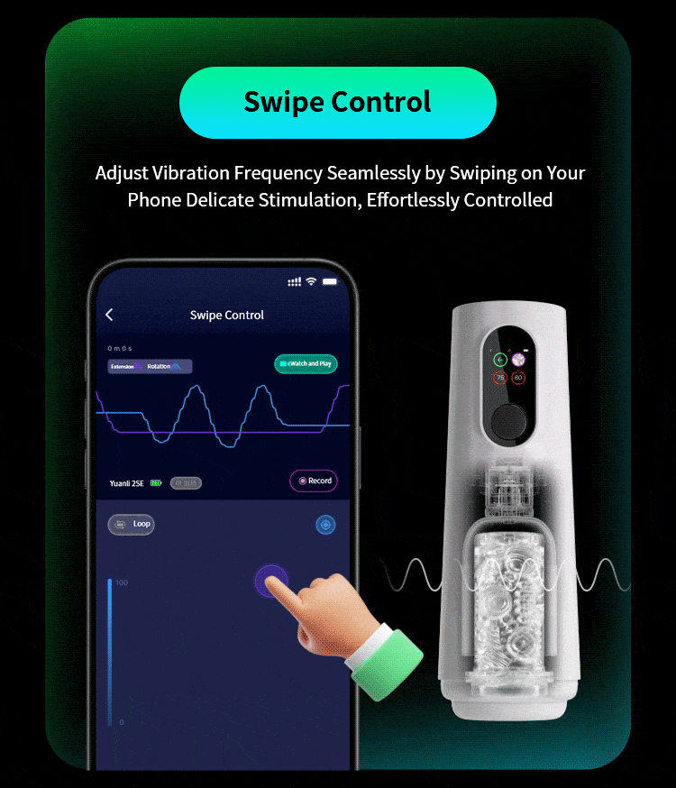 TRYFUN App-Controlled Automatic Thrusting Rotating Heating Smart Masturbator Cup