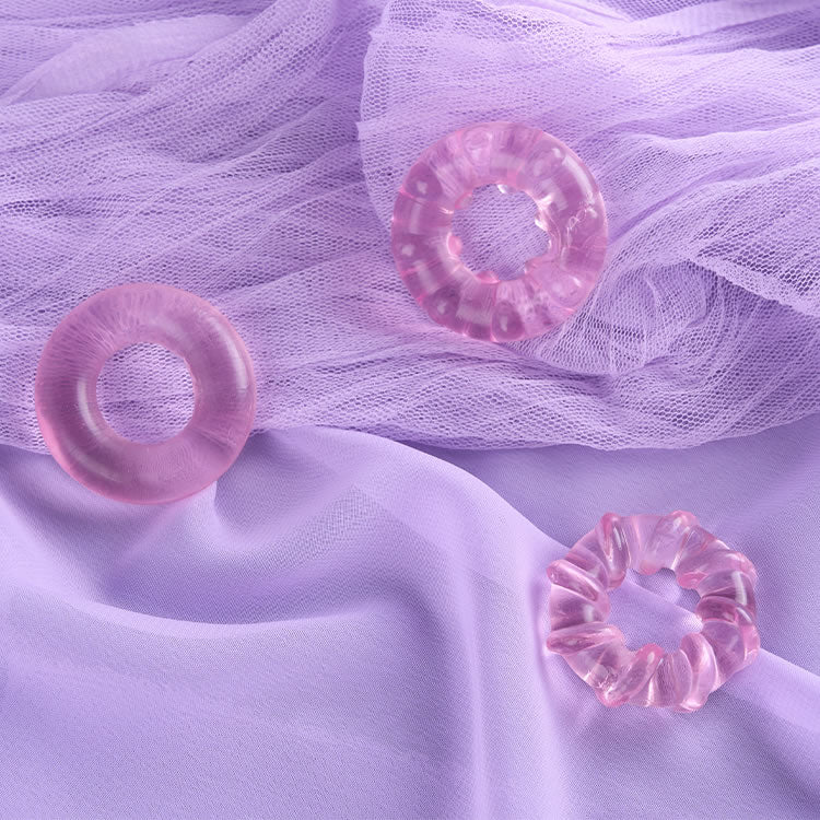 3-Piece Set Cock Rings High-Elasticity Tpe Rings For Male Pleasure