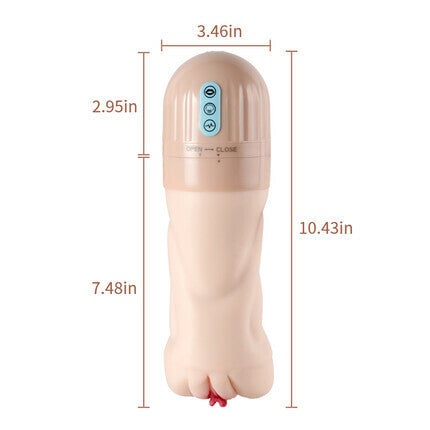 Beate 5 Sucking & 10 Vibrating Vagina Masturbator