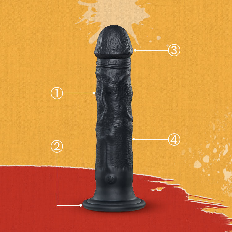 Luke Vibrating Sliding Beads Dildo with Remote Control Clitoral G-Spot Stimulator Prostate Massager Anal Vibrator
