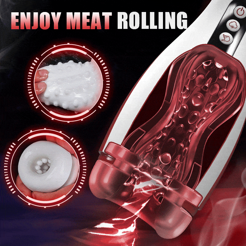 【FREE SHIPPING】Kama 7 Adjustable Sucking Vibrating Deepthroat Blowjob Masturbator Pocket Pussy