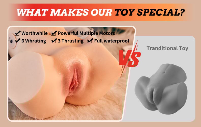 Electric Clamp Suction 9.5lbs Thrusting and Suck Squeeze Channel Tight Wrapping Realistic Butt Masturbator