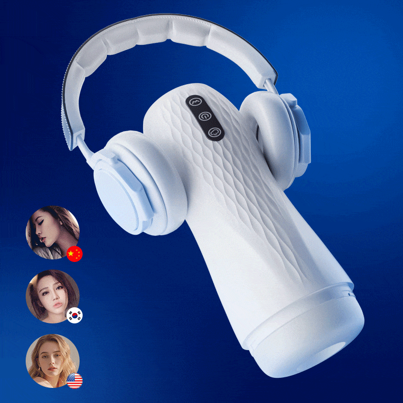 Phantom Pleasure 5 Suction 10 Vibration 3-Language Voice Masturbator With Heated Base Male Sex Toys