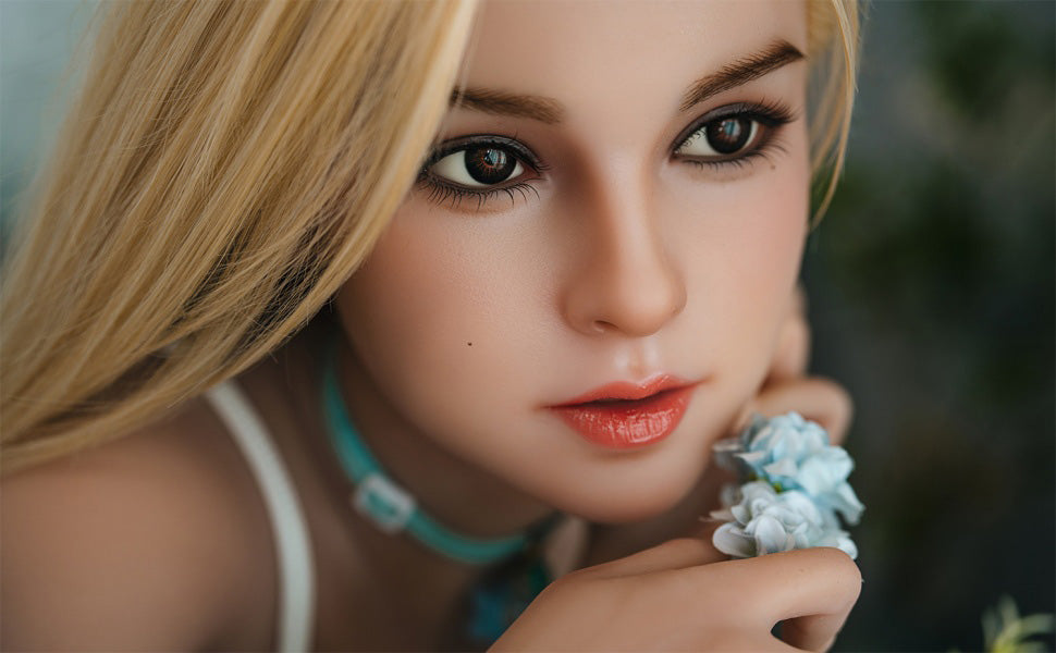 Emily – Movable Jaw 150CM Sex Doll C-Cup Blonde Hair & Innocent Eyes for Ultimate Oral Pleasure