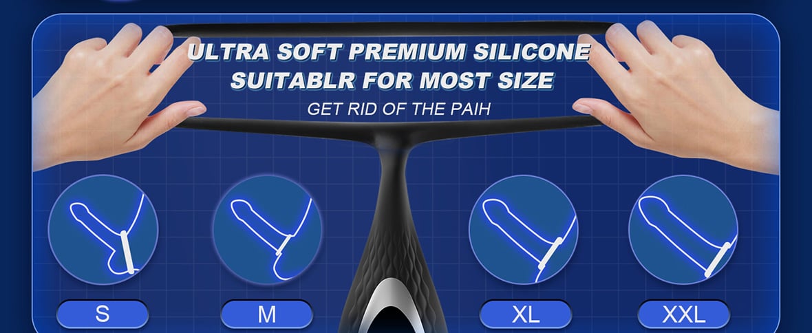 Asura App Control  Wiggling & Tapping Prostate Massager with Dual Cock Rings