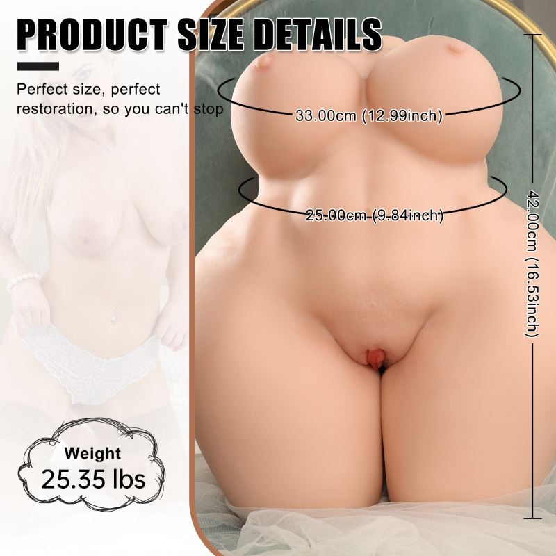 Mature Magnetism -25.35 lbs Dual Channel Sexy Lifelike Perfect BBW
