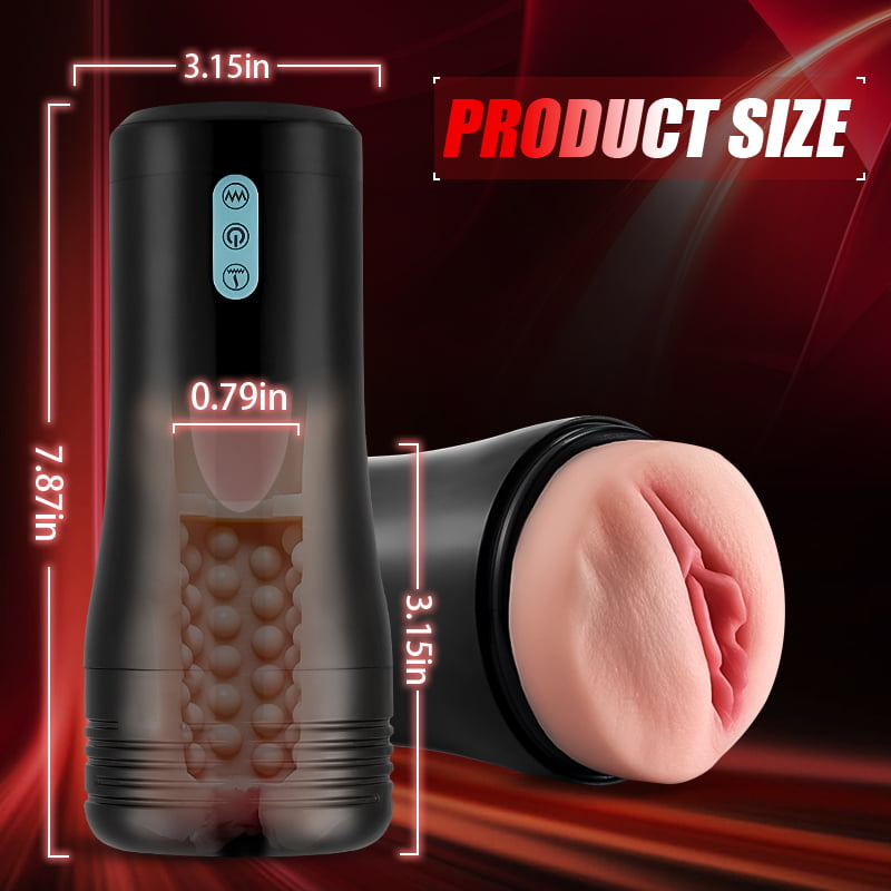Lifelike Vaginal Entrance Thrusting Vibrating Vocal Masturbator