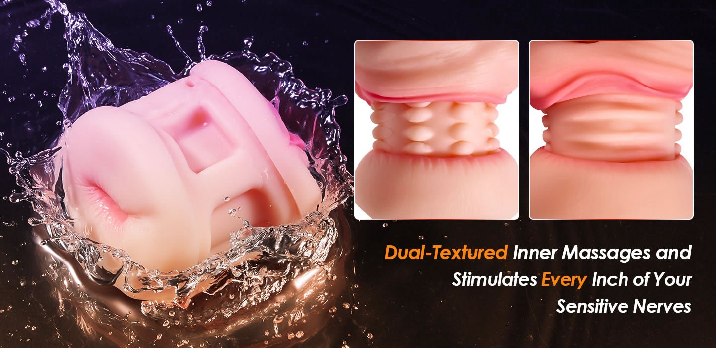 10 Vibration Anal and Vaginal 2 in 1 Handheld Masturbator