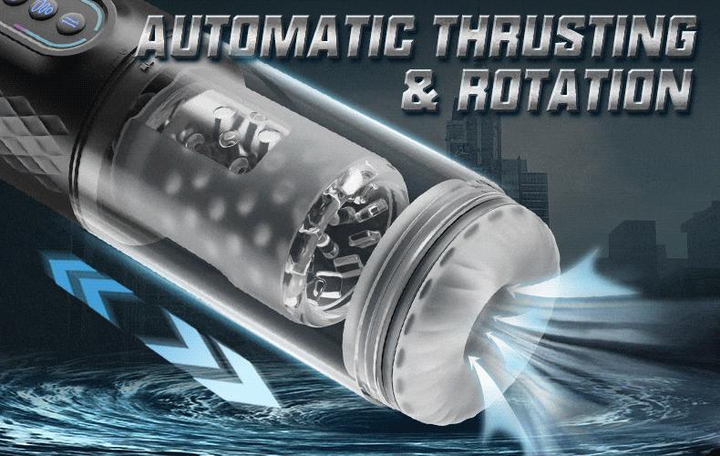 9 Rotating & Thrusting & Sucking Masturbator Male Men Sex Toy