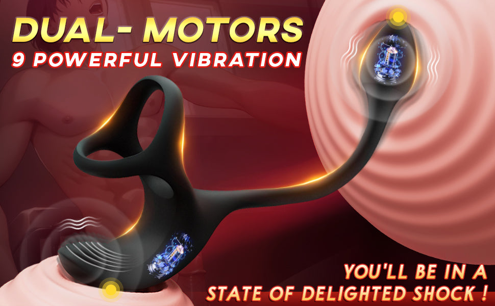 Zenith - Spherical Vibrating Anal Plug with Penis Rings