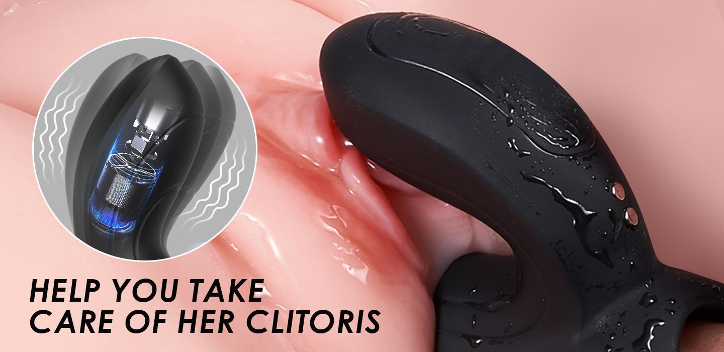Maxwell 9 Vibration Couple Vibrator Penis Ring for Perineum C-spot G-spot Stimulation