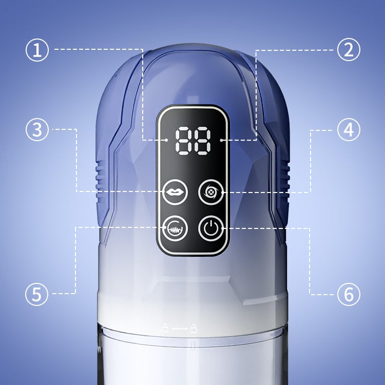 Iron Man 7 Thrusting And Rotating Suction Masturbator Pocket Pussy Male Masturbators